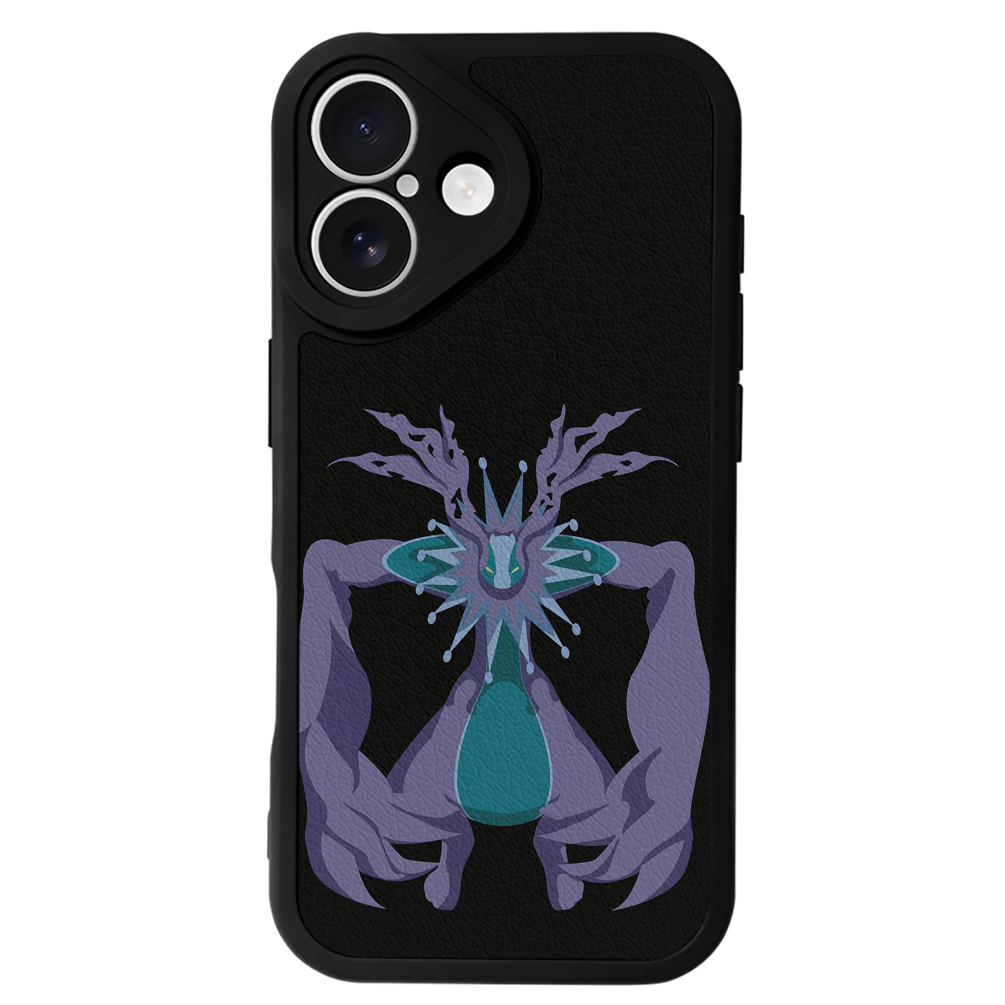 （画像用） Digimon デジタルモンスター/デジモン 【iPhone 16シリーズ対応】シリコンスマホケース（レザー調） 材質：シリコン